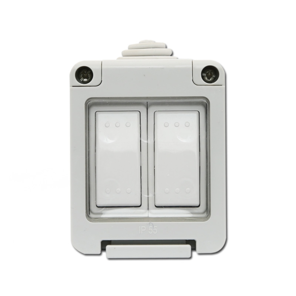 2 Gang 1 Way 10 Amp Switch - WPC