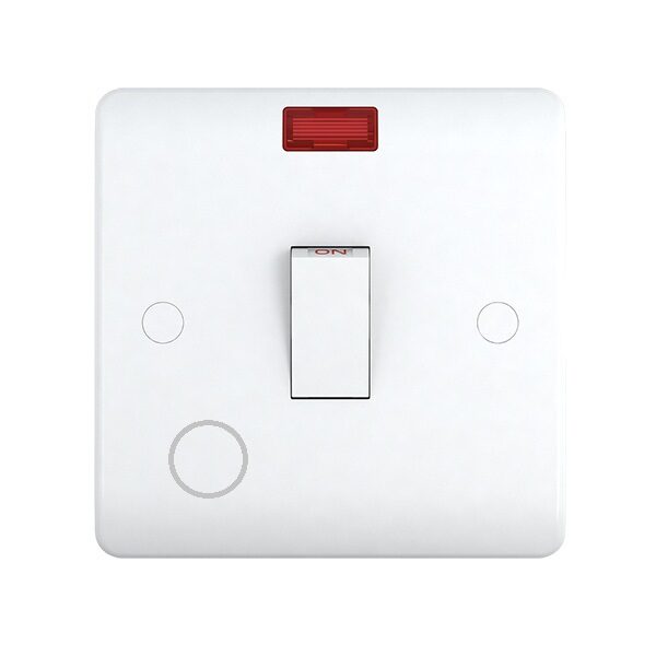20 Amp 1 Gang DP Switch Flex Outlet with Neon