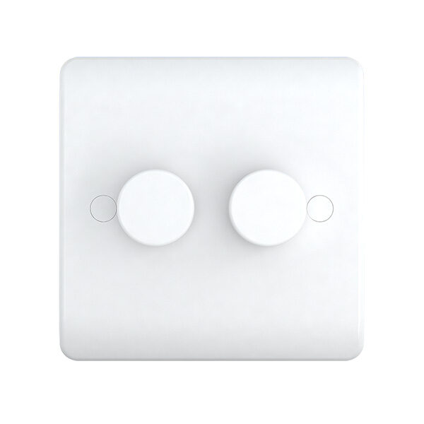 500w 2Gang 2w Push Dimmer