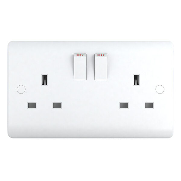 13 Amp 2 Gang Switched Socket DP
