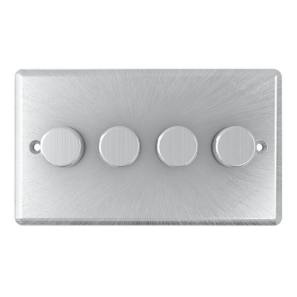 4 Gang 2 Way Push Dimmer 500w