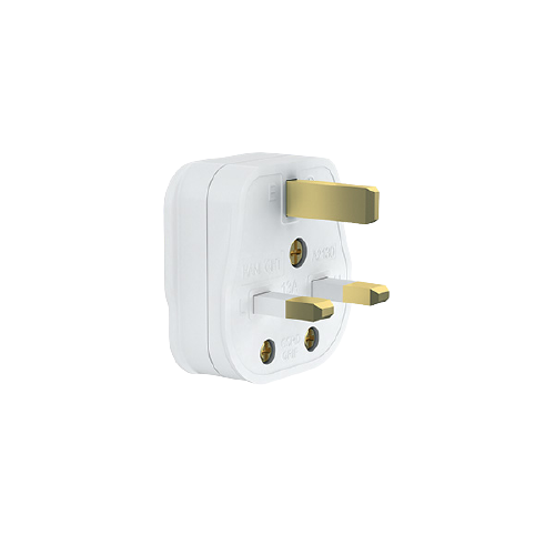 13 Amp Plug Top White