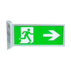 2w Led Exit Light, Maintained, Wall